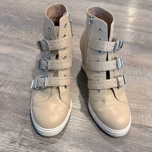 Linea Paolo wedge sneaker - tan - size 7